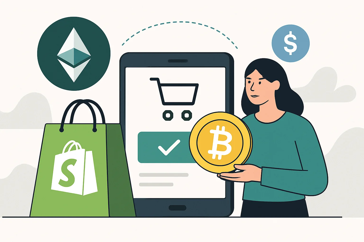 Криптоплатежі в Shopify: як приймати оплату